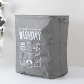 Kuber Industries Laundry Basket For Clothes|Foldable Laundry Hamper|Basket For Toys, Dirty clothes, Storage "45 LTR" (Grey)
